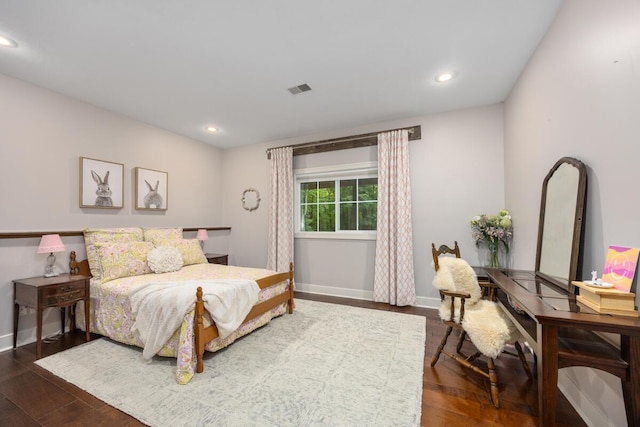 8702 E 98th St, Howard City, MI 49329 - bedroom featuring recessed lighting and wood finished floors