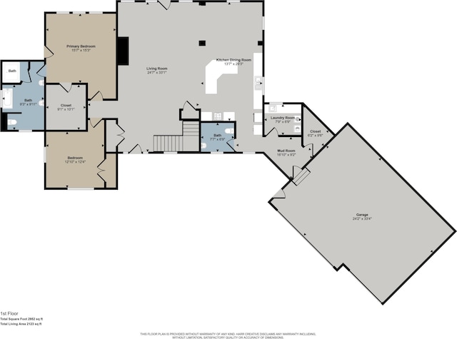 8702 E 98th St, Howard City, MI 49329 - view of home floor plan