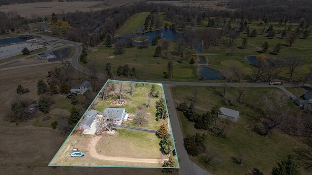 846 Morton Rd, Horton, MI 49246 - drone / aerial view with a water view