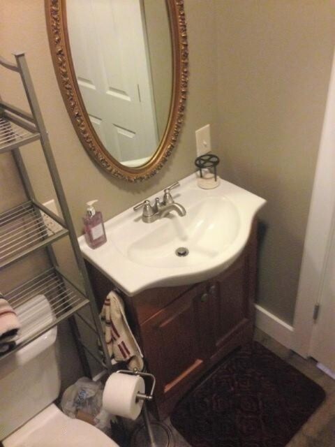 201 E Danaher St, Ludington, MI 49431 - bathroom featuring toilet and vanity