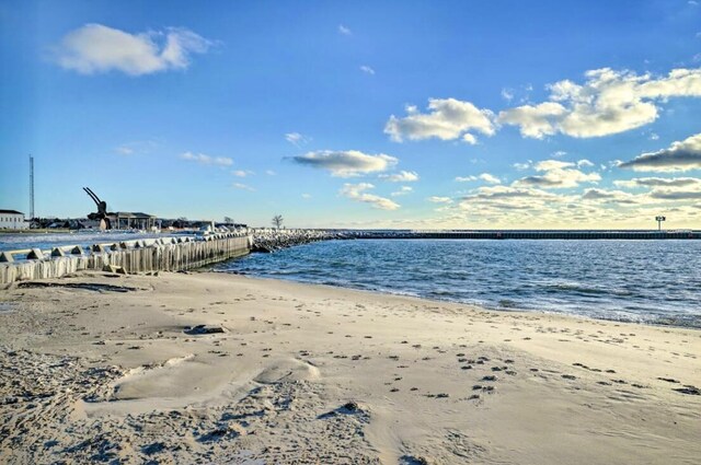 201 E Danaher St, Ludington, MI 49431 - property view of water with a view of the beach