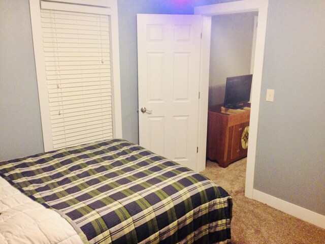 201 E Danaher St, Ludington, MI 49431 - carpeted bedroom with baseboards