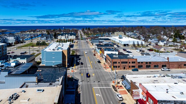 201 E Danaher St, Ludington, MI 49431 - aerial view featuring a water view