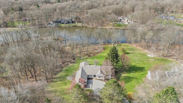 10159 E Rivershore Dr SE, Alto, MI 49302 - birds eye view of property featuring a water view