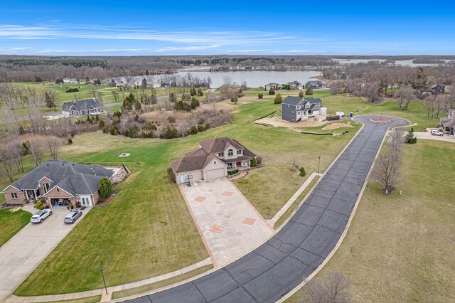 17 Coronado Dr, Jackson, MI 49201 - birds eye view of property featuring a water view