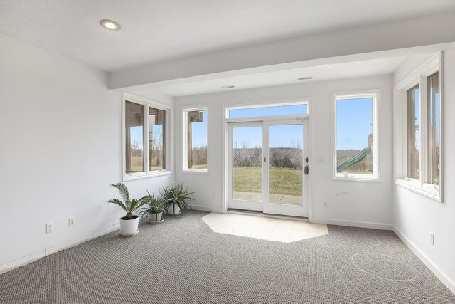 17 Coronado Dr, Jackson, MI 49201 - interior space with baseboards, carpet, and recessed lighting