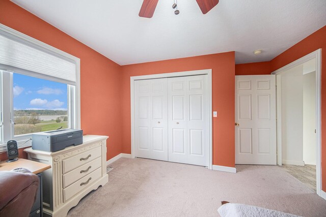 17 Coronado Dr, Jackson, MI 49201 - interior space with light carpet, baseboards, and a ceiling fan