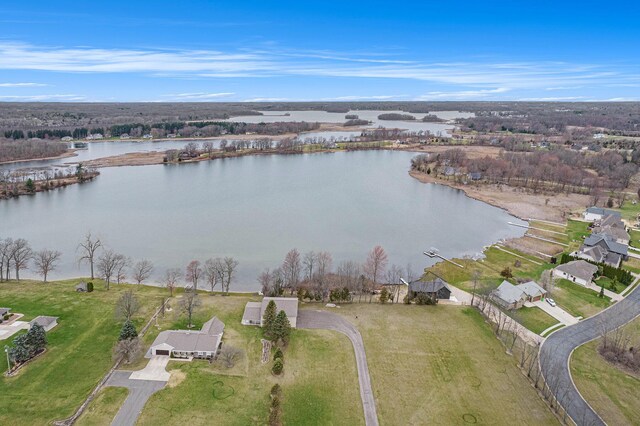 17 Coronado Dr, Jackson, MI 49201 - drone / aerial view with a water view