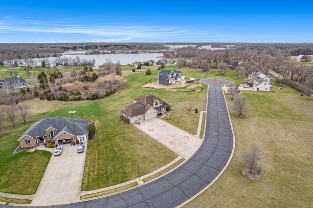 17 Coronado Dr, Jackson, MI 49201 - bird's eye view with a water view