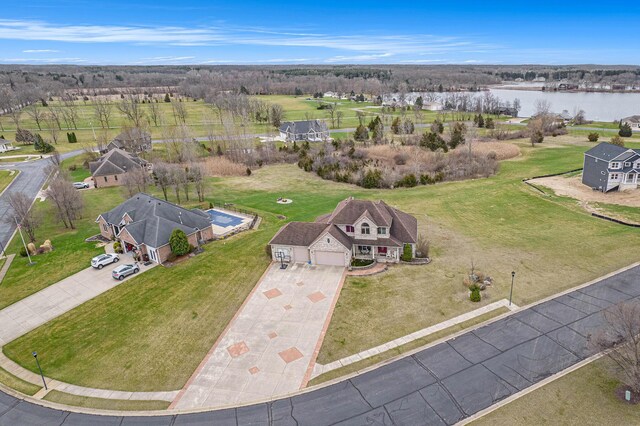 17 Coronado Dr, Jackson, MI 49201 - drone / aerial view featuring a water view