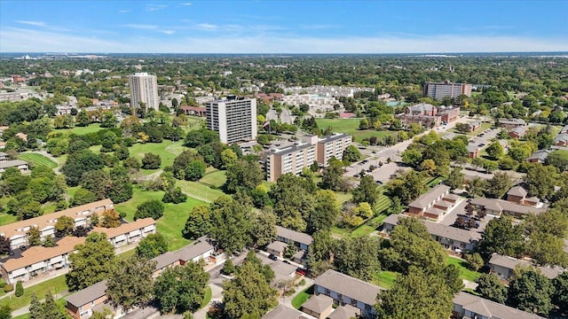1118 Stafford Pl, Detroit, MI 48207 - birds eye view of property with a city view