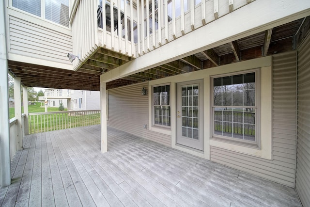 view of deck