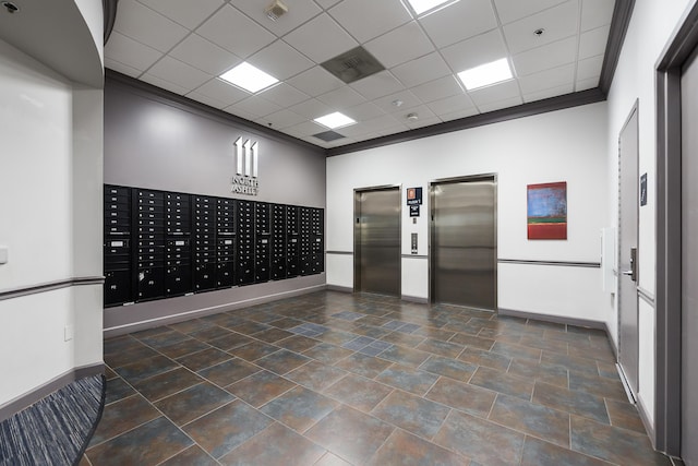 view of community with mail area and visible vents