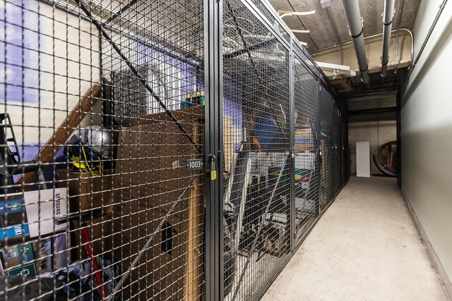 view of storage room