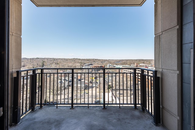 view of balcony