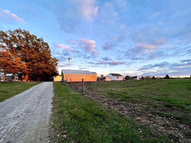 view of street with driveway