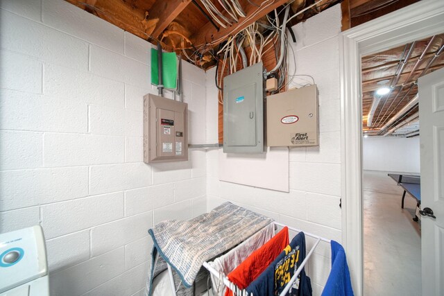 5427 Vrooman Rd, Jackson, MI 49201 - utility room featuring electric panel