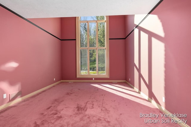 7635 Sandy Hollow Dr SE, Alto, MI 49302 - carpeted spare room with baseboards and a textured ceiling