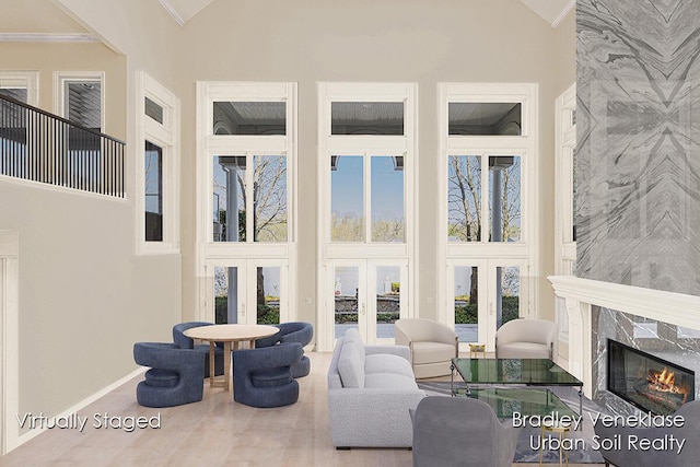 7635 Sandy Hollow Dr SE, Alto, MI 49302 - sunroom with french doors and vaulted ceiling