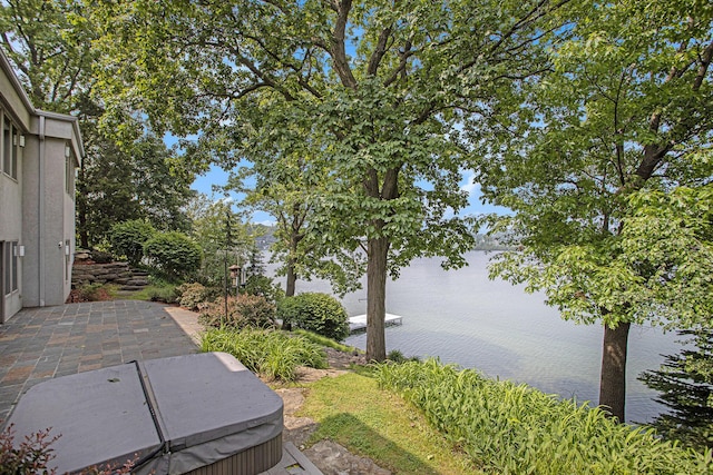 20 Hiawatha Dr, Battle Creek, MI 49015 - view of yard with a water view and a patio