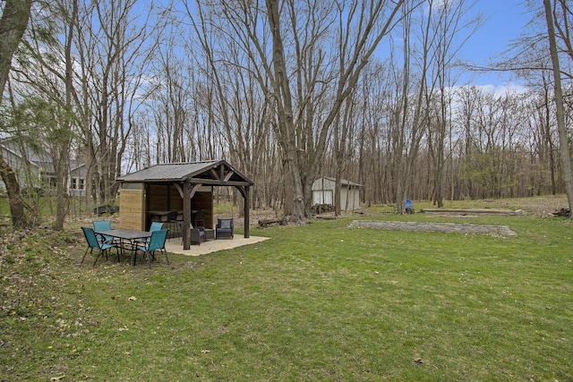 5371 S 4th St, Kalamazoo, MI 49009 - view of green lawn with a patio and a gazebo