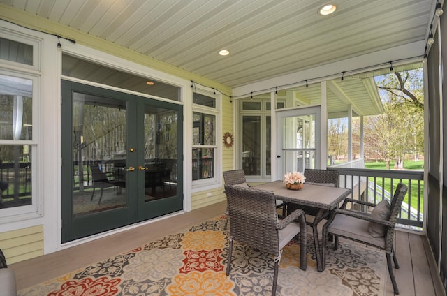 5371 S 4th St, Kalamazoo, MI 49009 - sunroom / solarium with french doors and healthy amount of natural light