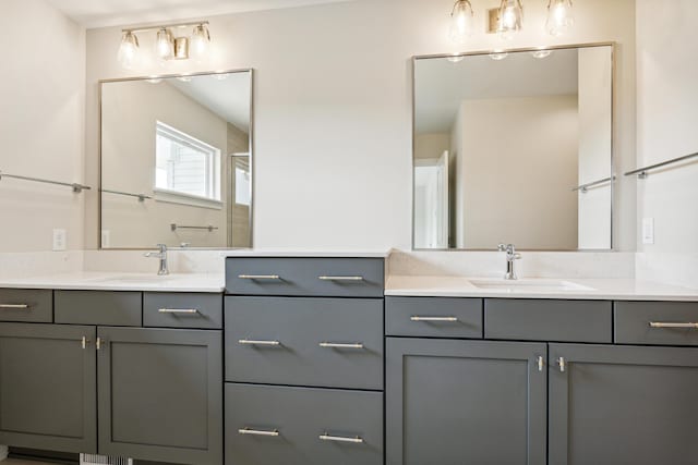8167 Turning Stone, Kalamazoo, MI 49009 - full bathroom featuring vanity and an enclosed shower