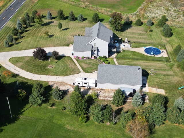 4459 36th St, Hamilton, MI 49419 - birds eye view of property with a rural view