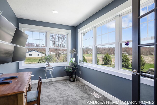 4459 36th St, Hamilton, MI 49419 - office space featuring carpet floors, a wealth of natural light, baseboards, and visible vents