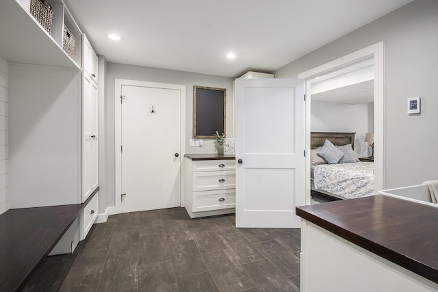 interior space featuring recessed lighting