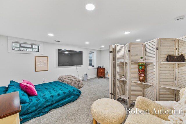 2301 Schimperle Dr NE, Grand Rapids, MI 49525 - carpeted bedroom featuring recessed lighting and baseboards
