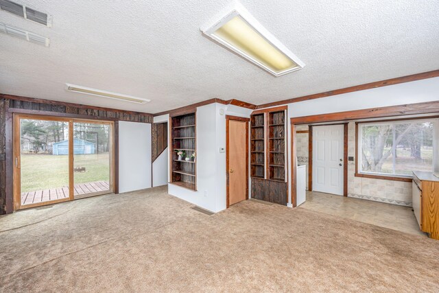 430 N Perry St, Barryton, MI 49305 - interior space featuring a textured ceiling and visible vents