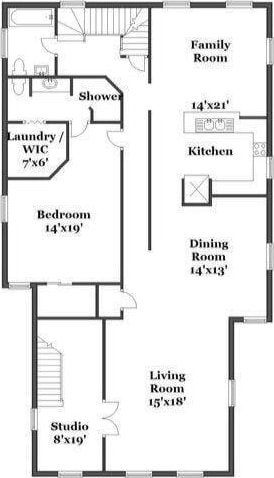 22 Jefferson Ave SE, Grand Rapids, MI 49503 - home floor plan