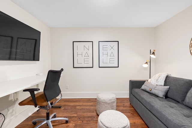 22 Jefferson Ave SE, Grand Rapids, MI 49503 - office with dark wood-type flooring and baseboards