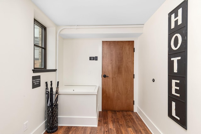 22 Jefferson Ave SE, Grand Rapids, MI 49503 - hall featuring wood finished floors and baseboards