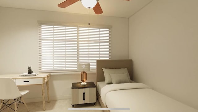 16230 Woodcrest Dr, Spring Lake, MI 49456 - bedroom with ceiling fan and baseboards