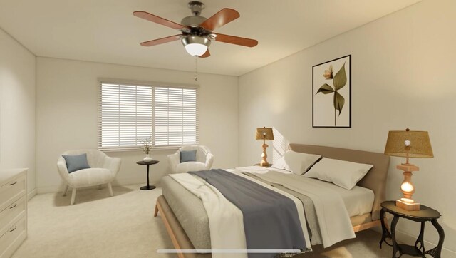 16230 Woodcrest Dr, Spring Lake, MI 49456 - bedroom featuring carpet flooring, baseboards, and a ceiling fan