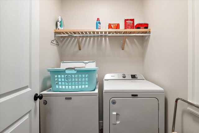 16325 Stones Throw Ln, Union Pier, MI 49129 - washroom with separate washer and dryer and laundry area