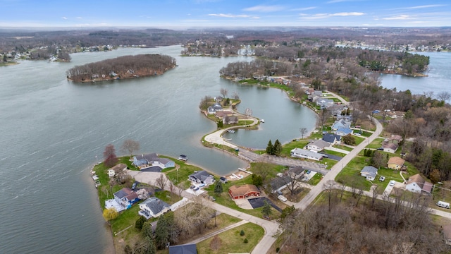 10951 N Waldron Rd, Jerome, MI 49249 - bird's eye view with a water view