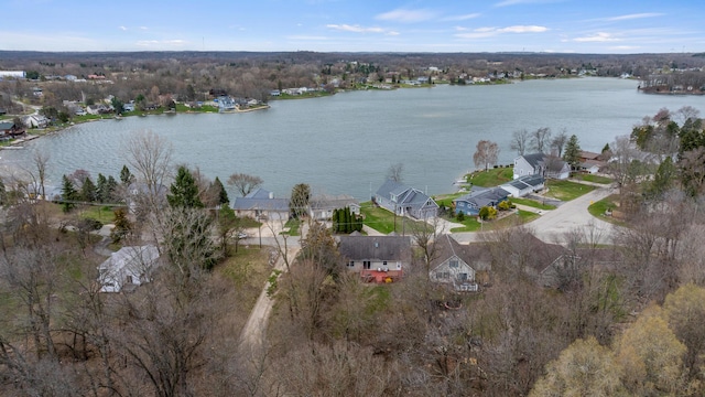 10951 N Waldron Rd, Jerome, MI 49249 - bird's eye view featuring a residential view and a water view