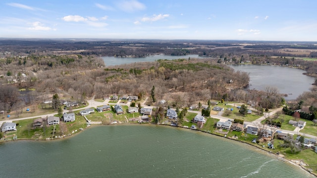 10951 N Waldron Rd, Jerome, MI 49249 - aerial view with a water view