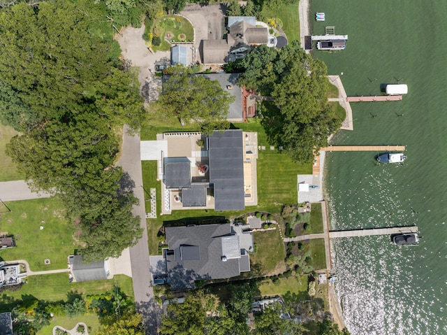 602 Lawn Ave, Holland, MI 49424 - bird's eye view with a water view
