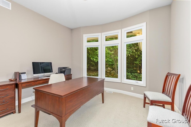 17180 Shore Oaks W Ln, Holland, MI 49424 - office area featuring light colored carpet and baseboards