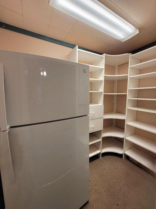 view of storage area