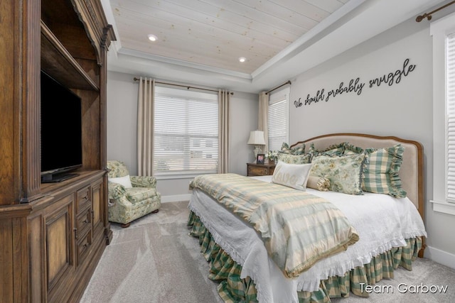 8393 Woodhaven Dr SW Unit 01, Byron Center, MI 49315 - bedroom featuring light colored carpet, baseboards, and a raised ceiling