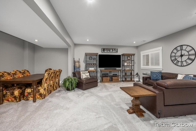 8393 Woodhaven Dr SW Unit 01, Byron Center, MI 49315 - carpeted living area featuring recessed lighting