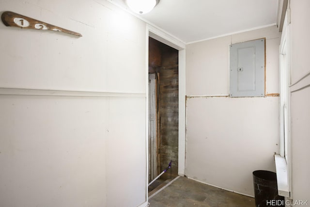 3552 47th St, Hamilton, MI 49419 - bathroom with electric panel and concrete floors