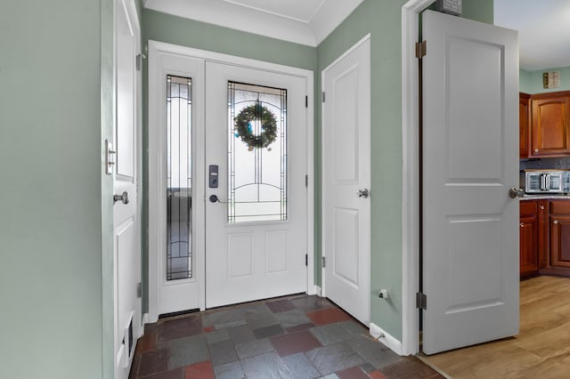 419 Larkspur Ave, Portage, MI 49002 - foyer with baseboards, a toaster, and visible vents