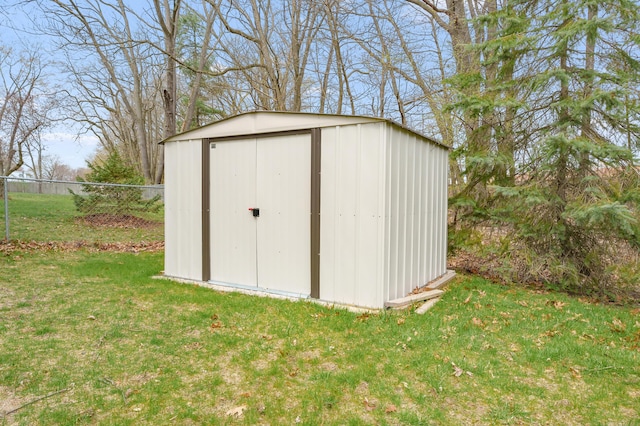 419 Larkspur Ave, Portage, MI 49002 - view of shed featuring fence