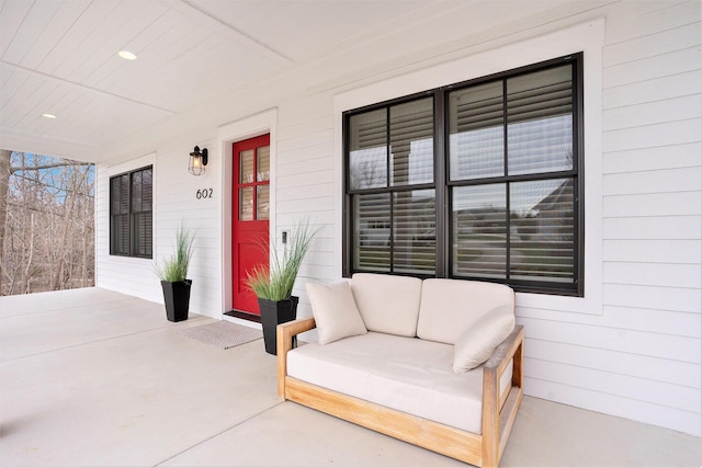 view of patio / terrace featuring a porch